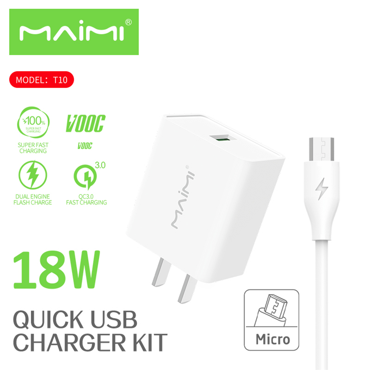 Maimi ชุดชาร์จ รุ่น T10 Micro