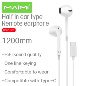 Maimi หูฟัง เอียร์บัด รุ่น H39 (สายเสียบTYPE-C)